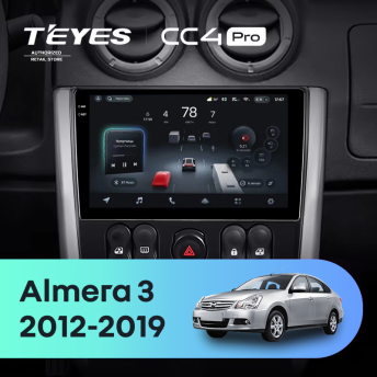 Штатная магнитола Teyes CC4 Pro 8/128 Nissan Almera 3 G15 (2012-2019) F2