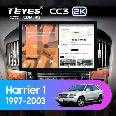 Штатная магнитола Teyes CC3 2K 6/128 Toyota Harrier 1 (XU10) (1997-2003) F1 (11")
