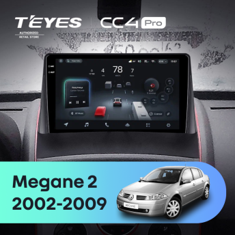 Штатная магнитола Teyes CC4 Pro 12/256 Renault Megane 2 (2002-2009)