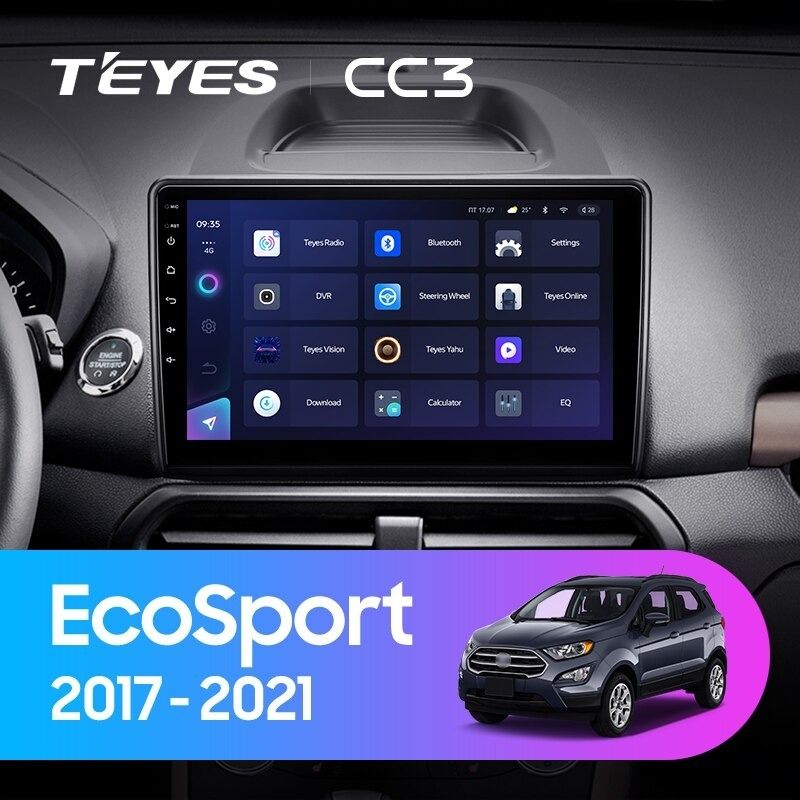 Штатная магнитола Teyes CC3 4/32 Ford EcoSport (2017-2021)