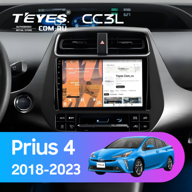Штатная магнитола Teyes CC3L 4/64 Toyota Prius 4 XW50 (2018-2023)