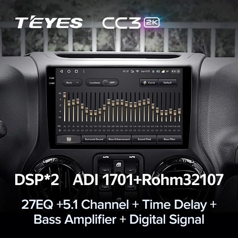 Штатная магнитола Teyes CC3 2K 4/64 Jeep Wrangler 3 JK (2010-2017) L14