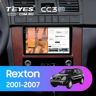 Штатная магнитола Teyes CC3 2K 4/64 SsangYong Rexton 1 Y200 (2001-2007)