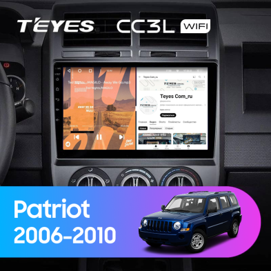 Штатная магнитола Teyes CC3L WiFi 2/32 Jeep Patriot (2006-2010)