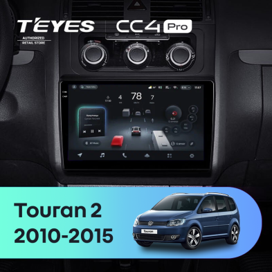 Штатная магнитола Teyes CC4 Pro 8/128 Volkswagen Touran 2 1T (2010-2015)