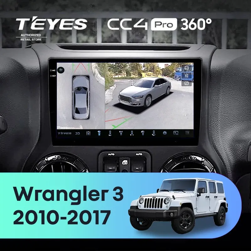 Штатная магнитола Teyes CC4 Pro 360 12/256 Jeep Wrangler 3 JK (2010-2017) L15