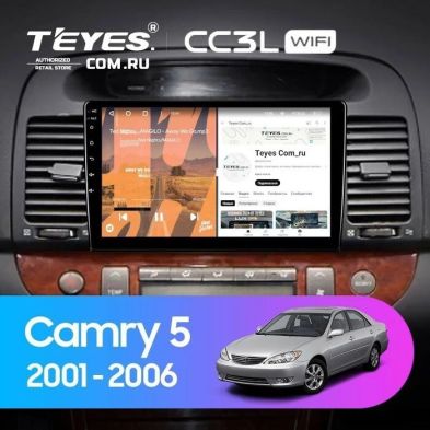 Штатная магнитола Teyes CC3L WiFi 2/32 Toyota Camry 5 XV 30 (2001-2006) Тип-A