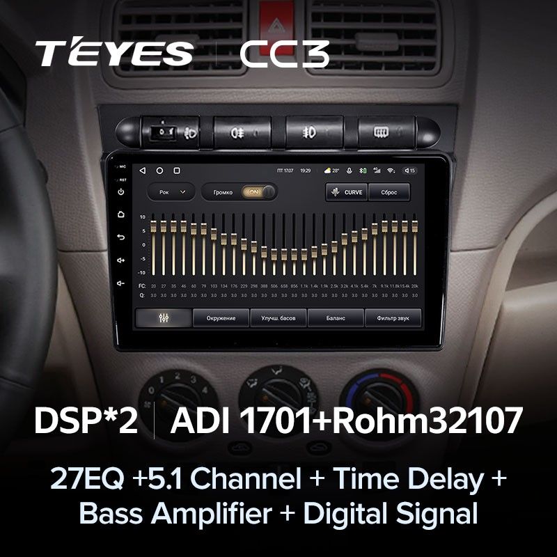 Штатная магнитола Teyes CC3 4/32 Kia Picanto SA Morning (2004-2007)