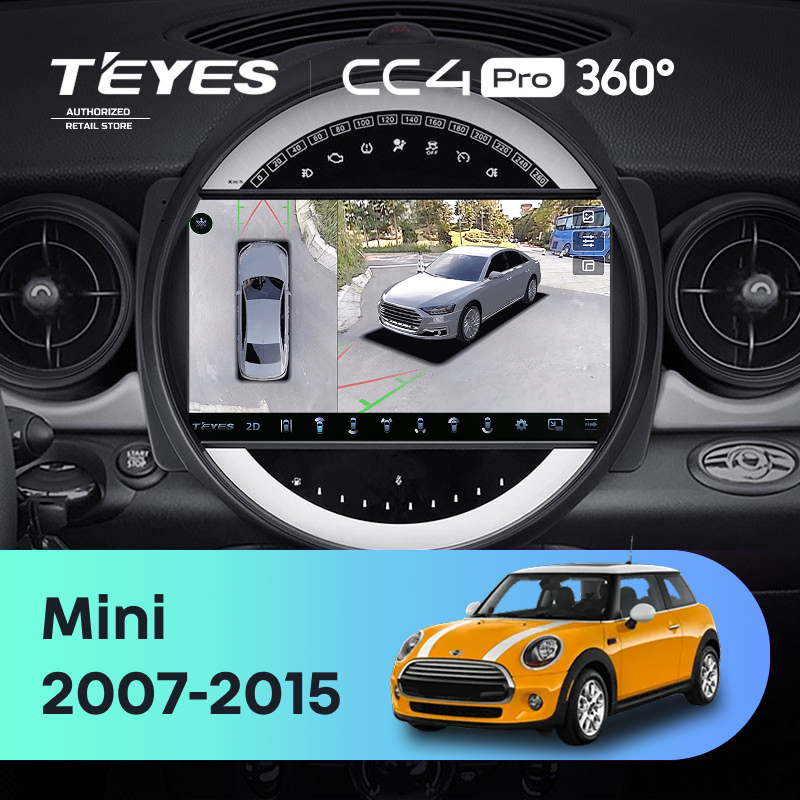 Штатная магнитола Teyes CC4 Pro 360 8/128 Mini Cooper (2007-2015) F1