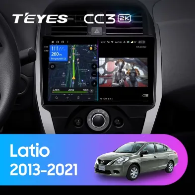 Штатная магнитола Teyes CC3 2K 360 6/128 Nissan Latio (N17) (2013-2021) F1