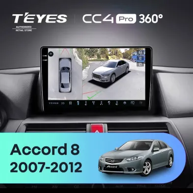 Штатная магнитола Teyes CC4 Pro 360 12/256 Honda Accord 8 (USA) (2007-2012)