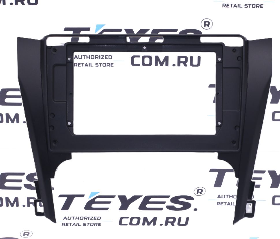Переходная рамка Toyota Camry 7 XV 50 (2011-2014) (чёрная) (B - есть штатная камера) (10")