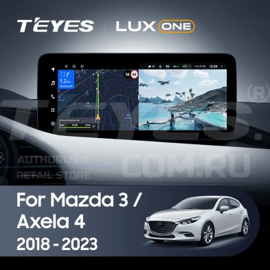 Штатная магнитола Teyes LUX ONE 360 6/128 Mazda Axela 4 (2018-2023) Тип-A Правый руль