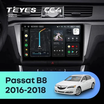 Штатная магнитола Teyes CC4 8/128 Volkswagen Passat B8 (2016-2018)