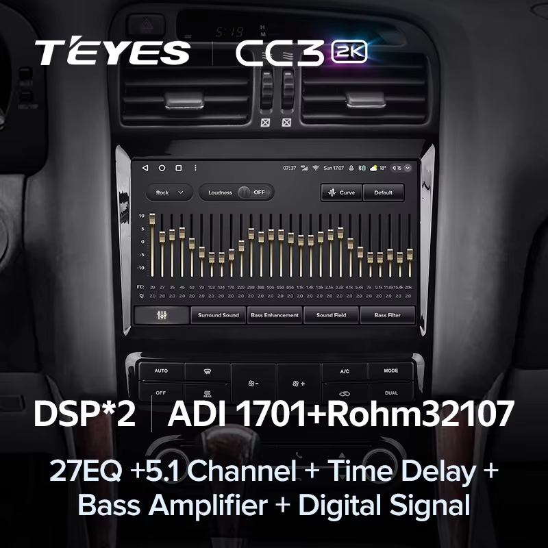 Штатная магнитола Teyes CC3 2K 6/128 Lexus GS300 2 S160 (1997-2004) Тип-B
