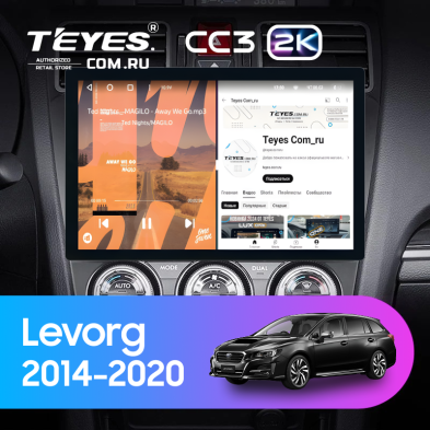 Штатная магнитола Teyes CC3 2K 4/32 Subaru Levorg VM (2014-2020) F1 (11")