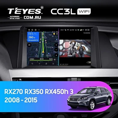 Штатная магнитола Teyes CC3L WiFi 2/32 Lexus RX270 RX350 RX450h AL10 3 (2008-2015) Тип-B
