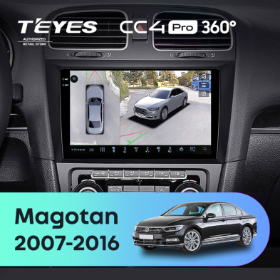 Штатная магнитола Teyes CC4 Pro 360 12/256 Volkswagen Magotan (2007-2016)