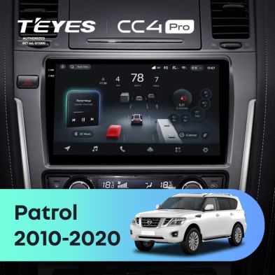 Штатная магнитола Teyes CC4 Pro 12/256 Nissan Patrol Y62 (2010-2020) F2