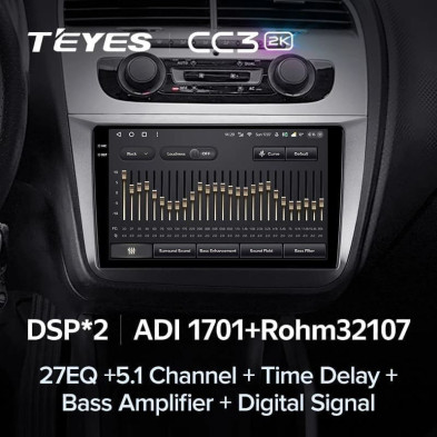 Штатная магнитола Teyes CC3 2K 4/32 Seat Leon (2005-2012)