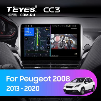 Штатная магнитола Teyes CC3 4/32 Peugeot 208 (2013-2020)