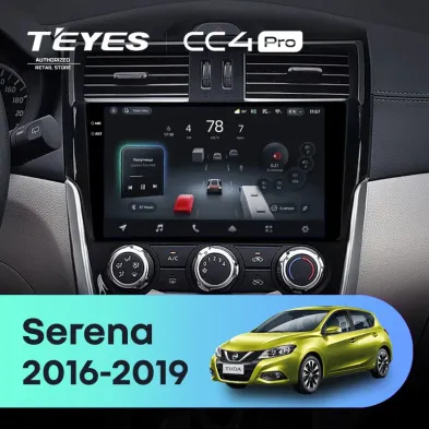 Штатная магнитола Teyes CC4 Pro 12/256 Nissan Serena (2016-2019) Тип-A