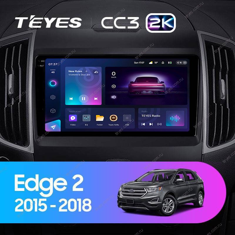 Штатная магнитола Teyes CC3 2K 6/128 Ford Edge 2 (2015-2018) F1