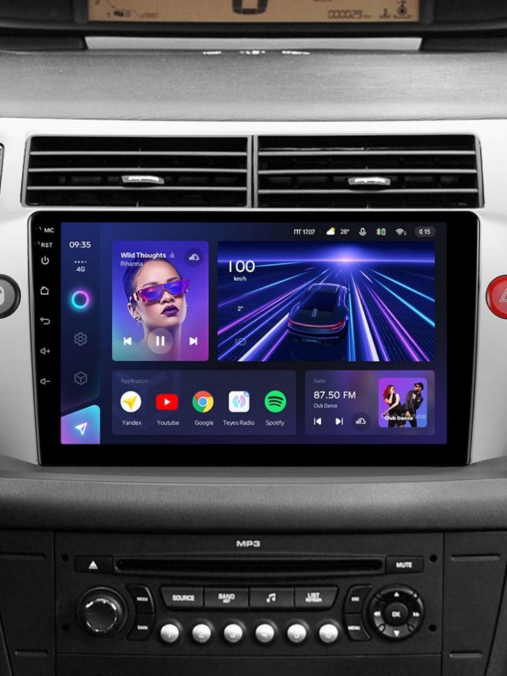 Штатная магнитола Teyes CC3 4/32 Citroen C4 (2004-2014)