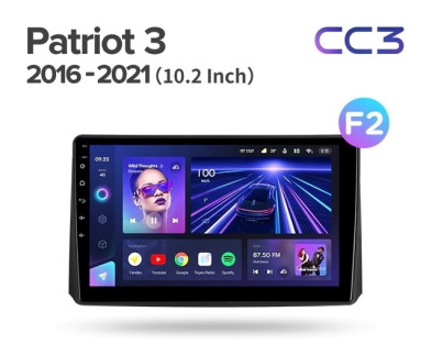 Штатная магнитола Teyes CC3 4/32 UAZ Patriot 3 (2016-2021) F2