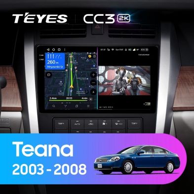 Штатная магнитола Teyes CC3 2K 6/128 Nissan Teana J31 (2003-2008) F2