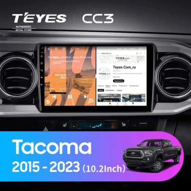 Штатная магнитола Teyes CC3 4/32 Toyota Tacoma N300 (2015-2023) F2