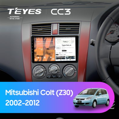 Штатная магнитола Teyes CC3 4/32 Mitsubishi Colt (Z30) (2002-2012) Правый руль