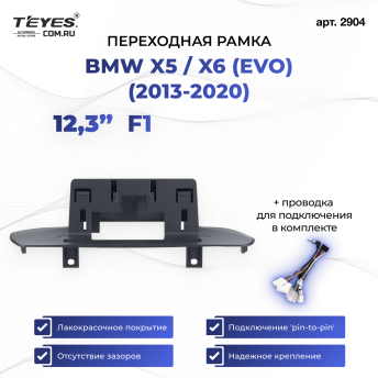 Переходная рамка BMW X5 / X6 (EVO) (2013-2020) F1 (12,3")