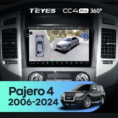 Штатная магнитола Teyes CC4 Pro 360 12/256 Mitsubishi Pajero 4 V80 V90 (2006-2024)
