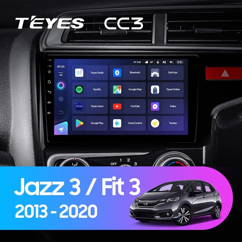 Штатная магнитола Teyes CC3 4/32 Honda Jazz 3 (2013-2020) Тип-B