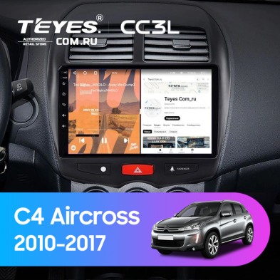 Штатная магнитола Teyes CC3L 4/64 Citroen C4 Aircross (2010-2017) Тип-A