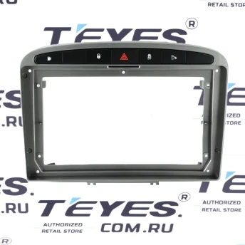 Переходная рамка Peugeot 308 (2007-2015) / 408 (2012-2020) (серая) (9")