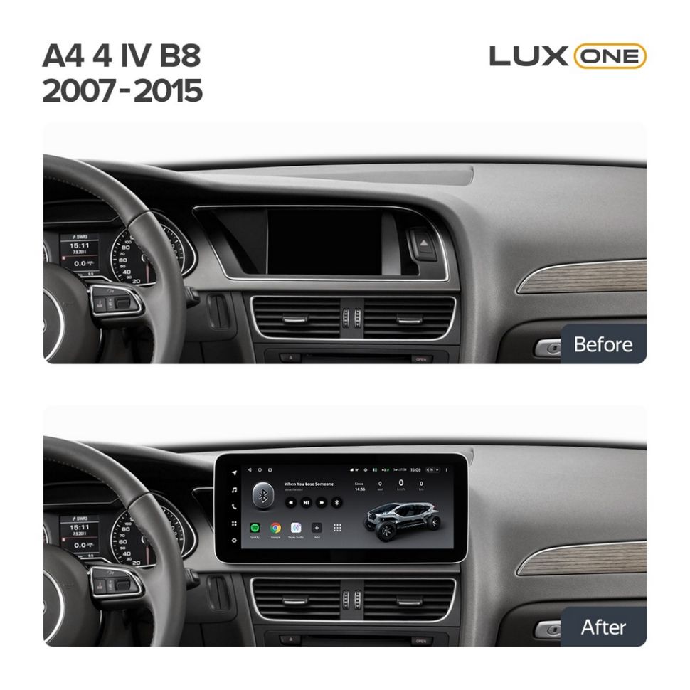 Штатная магнитола Teyes LUX ONE 6/128 Audi A4 4 IV B8 (2007-2015) (B)