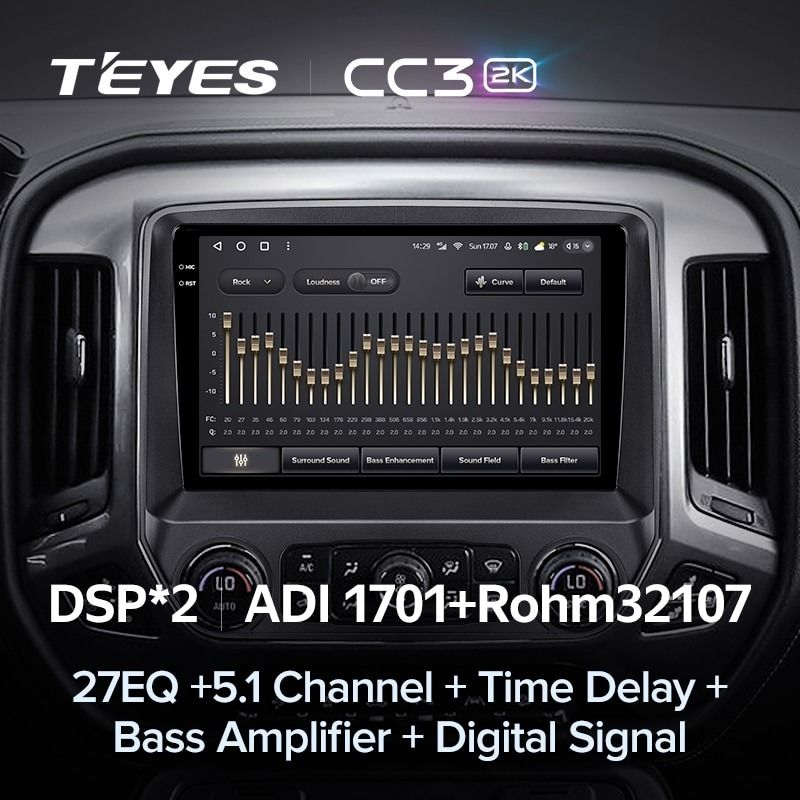 Штатная магнитола Teyes CC3 2K 4/32 Chevrolet Silverado 3 GMTK2 (2013-2019)