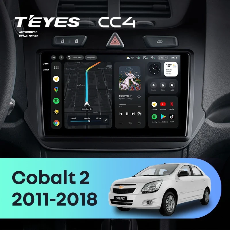 Штатная магнитола Teyes CC4 8/128 Chevrolet Cobalt 2 (2011-2018)