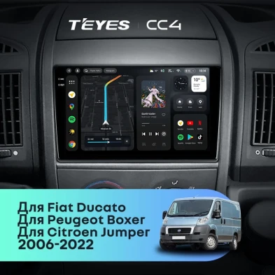 Штатная магнитола Teyes CC4 8/128 Fiat Ducato 3 (2006-2022)