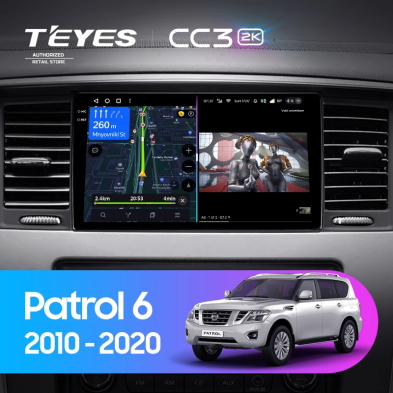 Штатная магнитола Teyes CC3 2K 6/128 Nissan Patrol Y62 (2010-2020) F1 9"