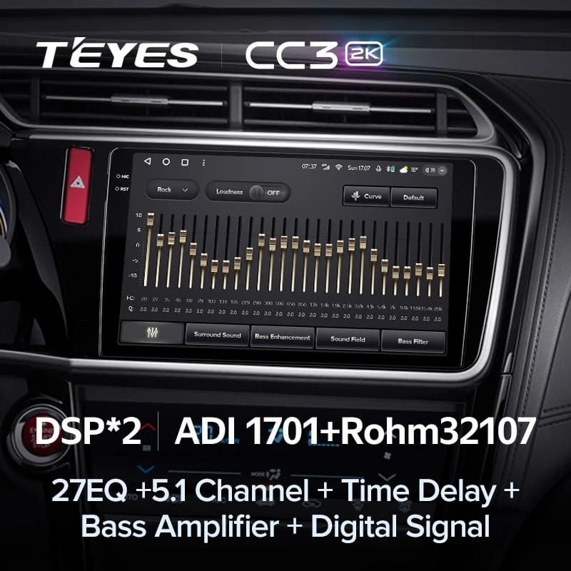 Штатная магнитола Teyes CC3 2K 360 6/128 Honda City (2014-2017) Тип-A