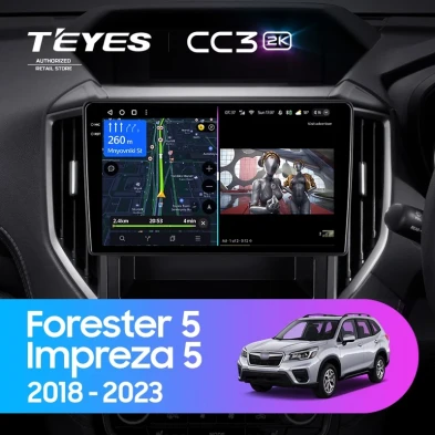 Штатная магнитола Teyes CC3 2K 360 6/128 Subaru Forester 5 (2018-2023)