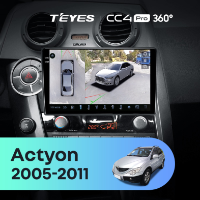 Штатная магнитола Teyes CC4 Pro 360 12/256 SsangYong Actyon C100 (2005-2011)