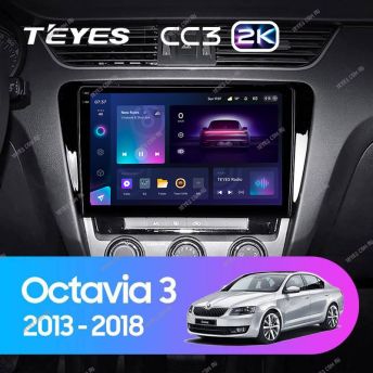 Штатная магнитола Teyes CC3 2K 4/32 Skoda Octavia 3 A7 (2013-2018) Тип-B