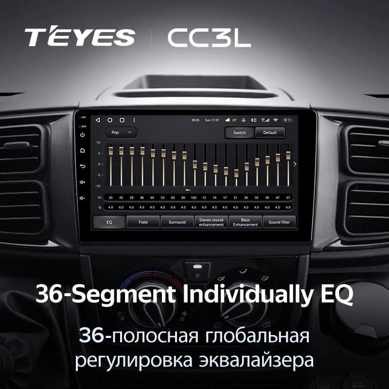Штатная магнитола Teyes CC3L 4/32 Fiat Ducato Van L3H2 (2021-2023)