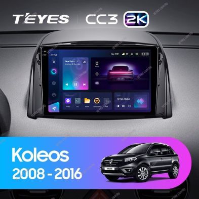 Штатная магнитола Teyes CC3 2K 360 6/128 Renault Koleos (2008-2016) Тип-B
