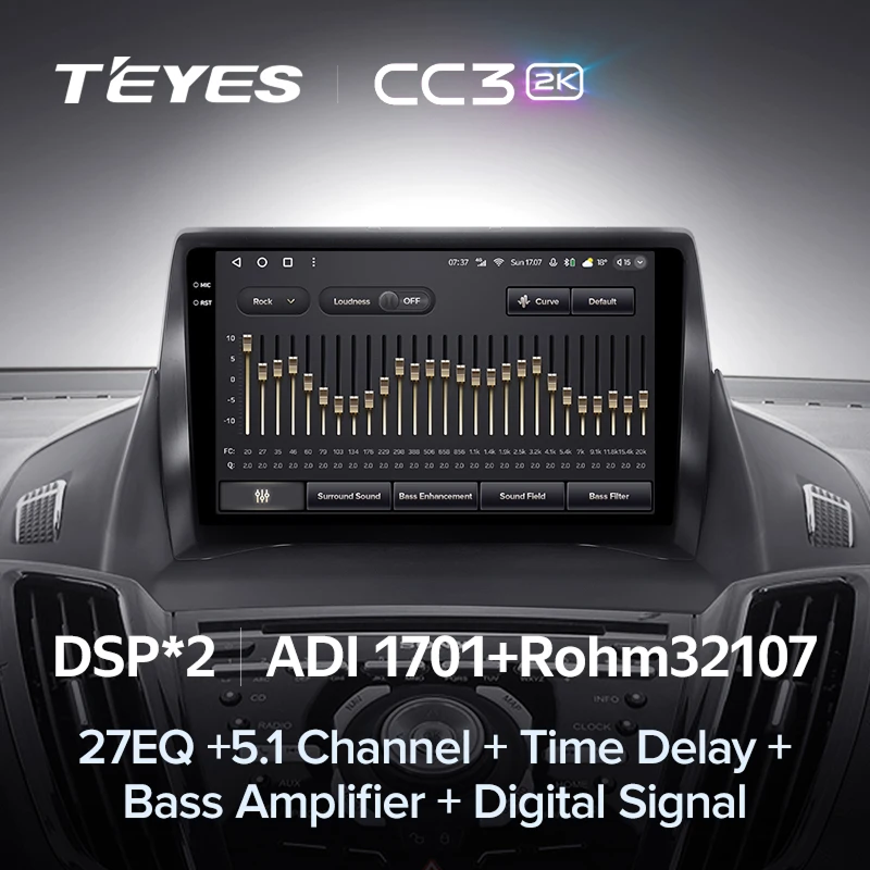 Штатная магнитола Teyes CC3 2K 4/64 Ford Escape 3 (2012-2019) Тип-A