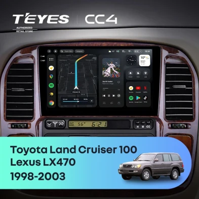 Штатная магнитола Teyes CC4 8/128 Lexus LX470 (1998-2003) F3